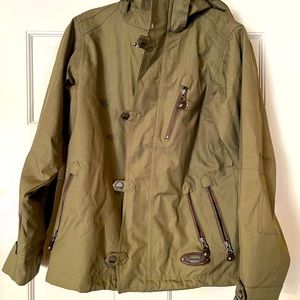Ski/Snowboard Jacket- army green/gray women’s medium